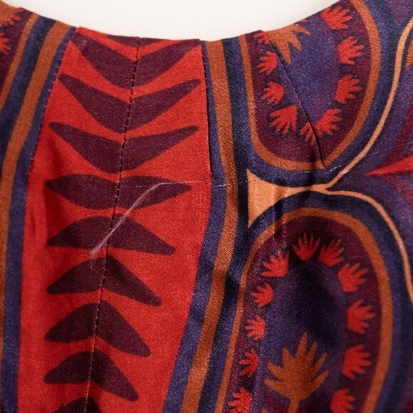 NEW Farm Rio Macaw Arabesque Mini Wrap Robe Dress Red Satin Size XS - Picture 11 of 14